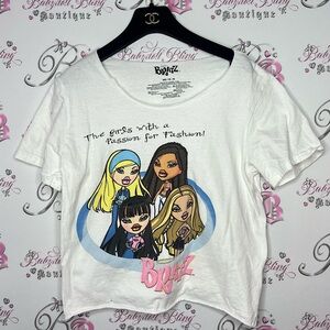 Bratz passion for fashion tshirt white dolls cute y2k vintage Bratz dolls top